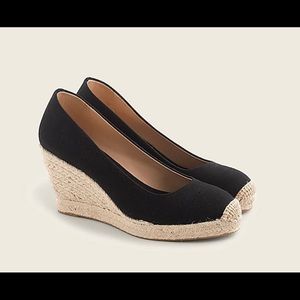 J. Crew Seville espadrille wedges in canvas